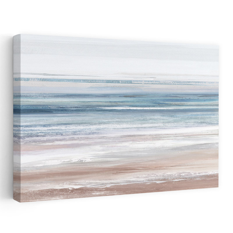 Serene Coastal Horizon II, art mural côtier, H 24 po x l 36 po