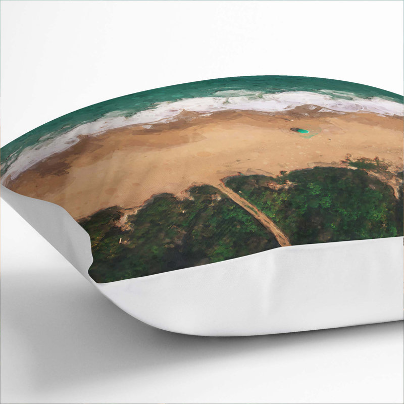 Square Cushion, 55cm H x 55cm W x 20cm D, White
