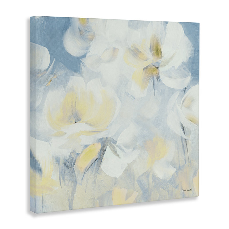 Soft & Gentle Flower Field Canvas, design by Lanie Loreth, 17" H x 17" W