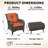3-Piece All-Weather Wicker Patio Conversation Set With Cushions & Ottoman-381415174