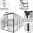 All Season Greenhouse 6x10 Ft With Heavy-duty Frame For Outdoor Use Walk-in Sliding Door Backyard Gardening Year-117455848