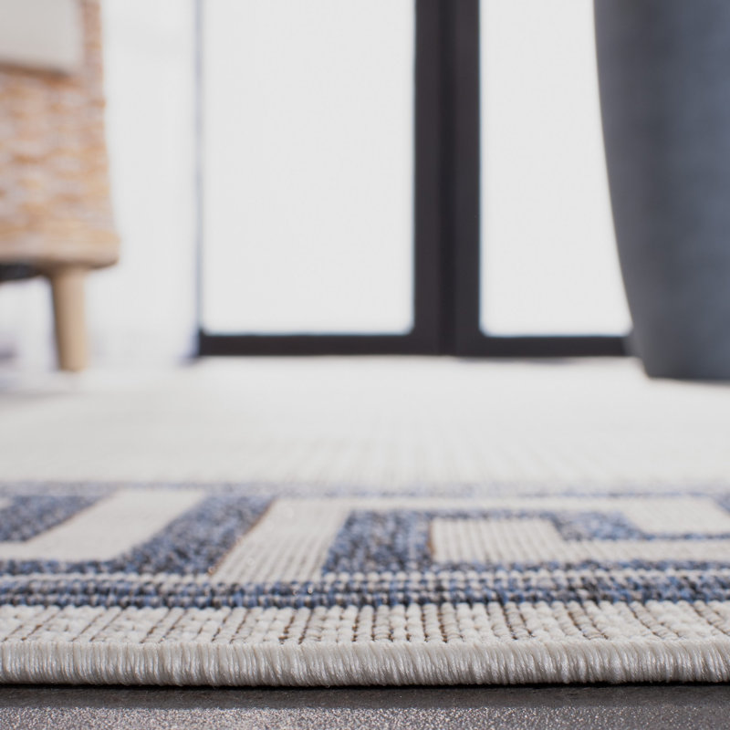 Martha Stewart Indoor Outdoor Performance Machine Washable Oriental Indoor/Outdoor Area Rug, Rectangle 9' x 12'