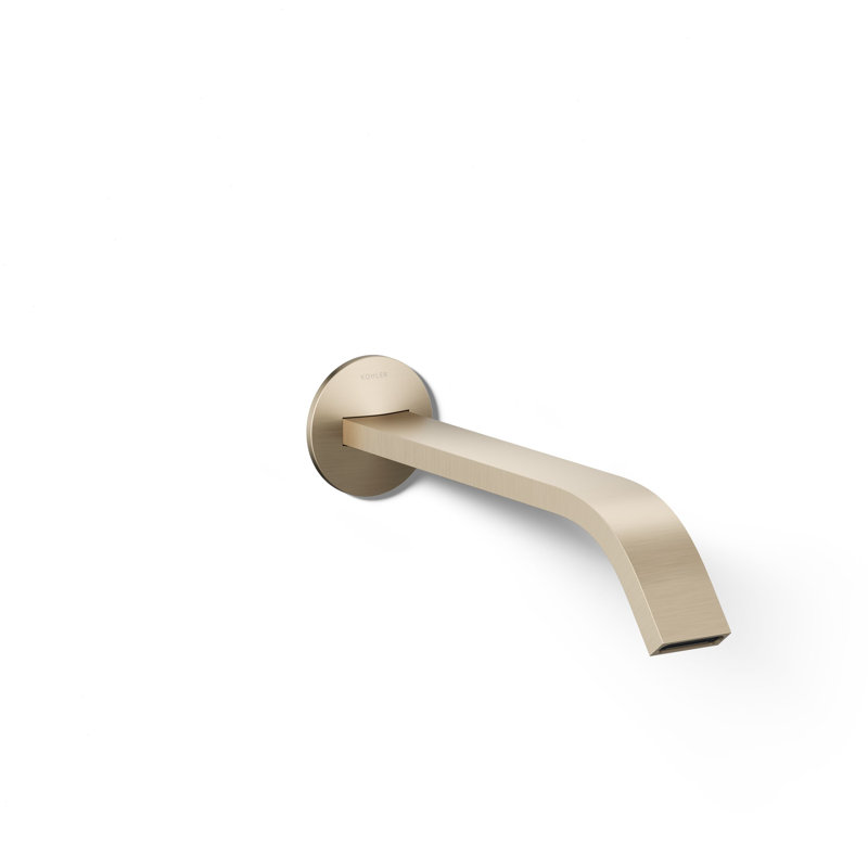 Garniture de robinet de lavabo de salle de bain mural Composants, Vibrant Brushed Bronze