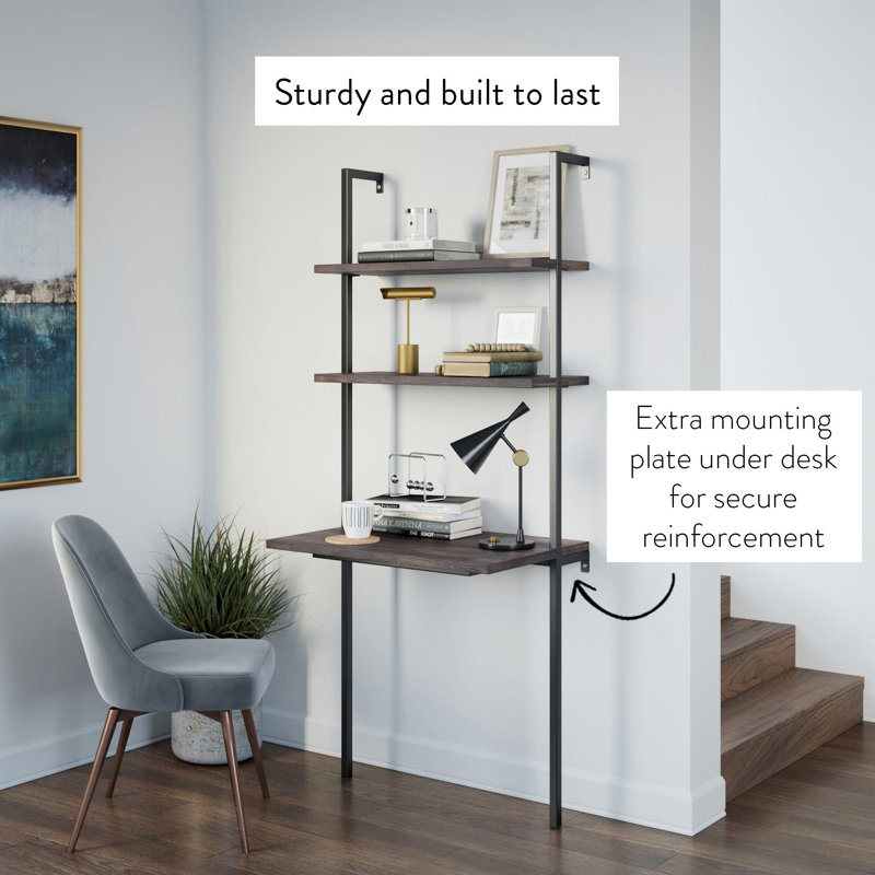 Theo Leaning Ladder Desk - Farmhouse Style
