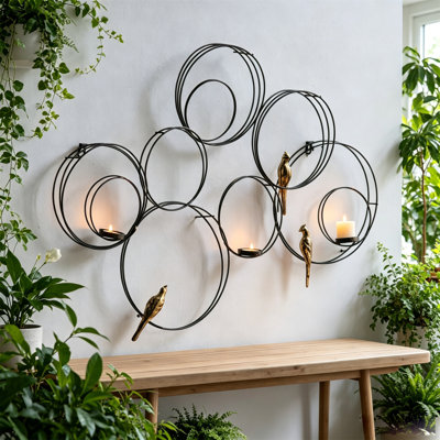 31.5x2.5x21.5" Banyan Birds Wall Accent