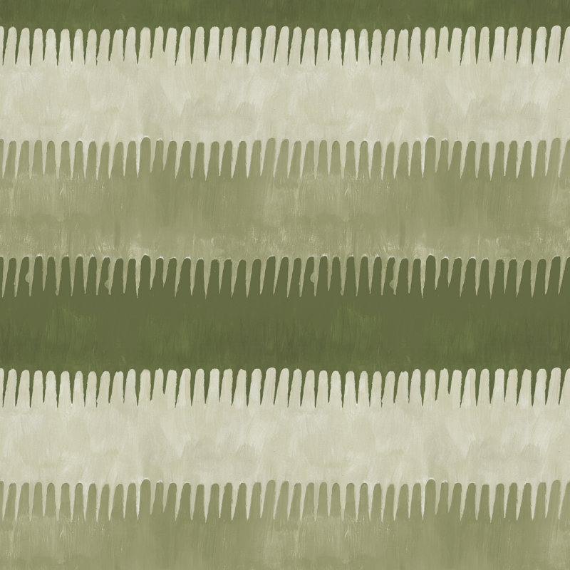 Cabana Stripe - Olives Wallpaper
