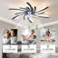 Ventilateur de plafond 30,7 po avec lumières, télécommande 3 températures de couleur, ventilateur à 6 vitesses-812561539