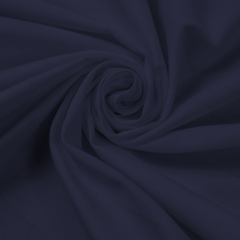 Henil Percale Machine Woven Fitted Sheet, Single, Navy Blue