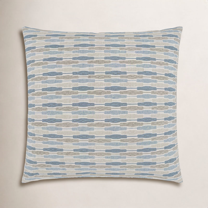 Lento Throw Pillow, Blue, Square 22"