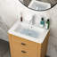Plateau de meuble-lavabo simple blanc 28 po x 19 po avec 1 trou de robinet et trop-plein (lavabo seulement)
