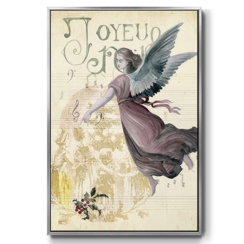 " Christmas Greetings Collection B ", 41" H x 27" W x 1.5" D, Gray
