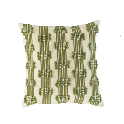 Cotton/Wool Blend Throw Pillow