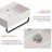 White Vessel Sink, All Mounted Bathroom Sink With Towel Rack, Small Wall Mount Bathroom Sink With Faucet Hole