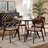 Xaverius 4 - Person Solid Wood Top Four Leg Base Dining Set-89116634