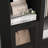 Wooden Floor Cabinet With 2 Glass Doors And 2 Storage Space,Living Room Bathroom Entryway-460627693