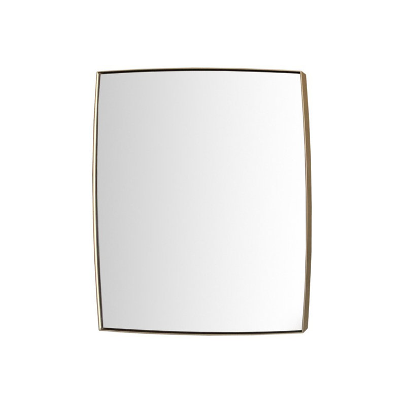 Metal Rectangle Mirror, Gold