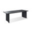 Bureau rectangulaire en bois massif noir-618332002