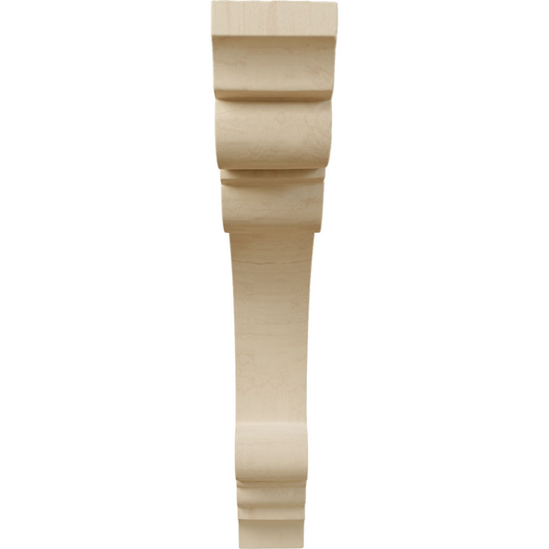 Corbeau Ellis Wood, H 9 po x l 1,5 po x P 7,5 po, Hévéa
