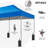 10X20 Pop-Up Canopy Tent With 3 Adjustable Heights, Outdoor Gazebo Canopy Tent, Patio Event Tents With Sandbags And Wheel Carrying Bag For Camping, Parties,Outdoor Events-Blue-128510391