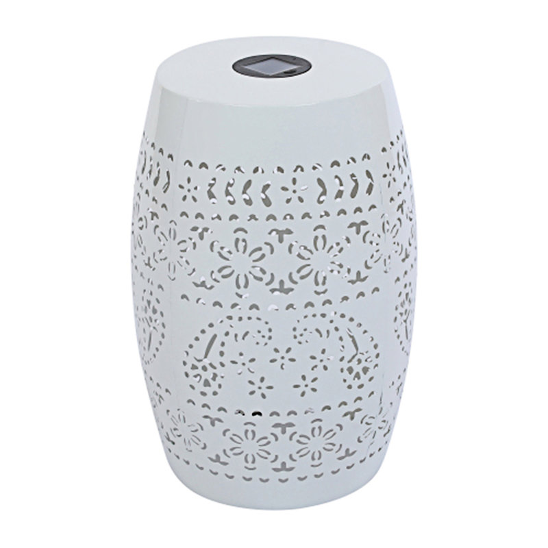 Outdoor Side Table, White