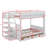 Wood Full Size Bunk Bed With Storage Staircase, Bedside Table And 3 Drawers-1638955809