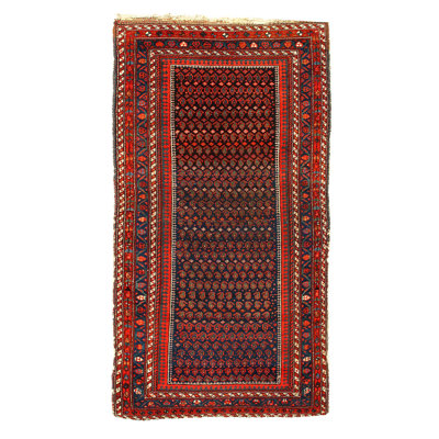 Persian Antique Hamadan rug 3'10"x7'2"