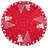 Josuel Snowman with Snowflakes Trees Topper (33" Round)