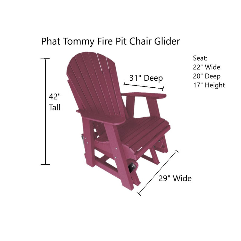 Phat Tommy Ultimate  Campfire Glider Chair, Purple