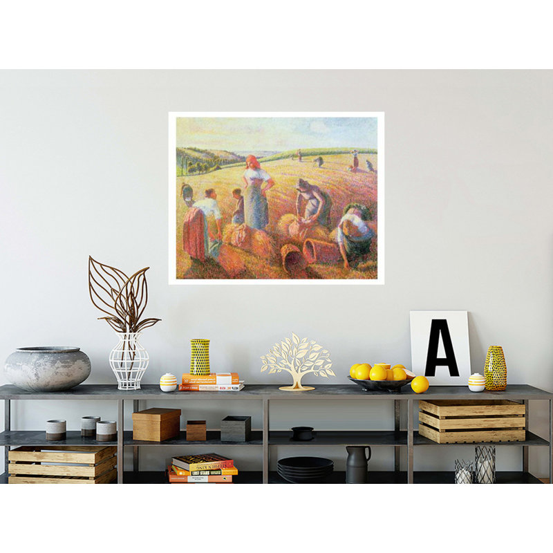 «The Gleaners» par Camille Pissarro - Estampe numérique, H 32 po x l 40 po