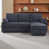 Chenille gris charbon