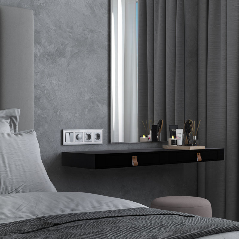 Martyn Floating Shelf, Black