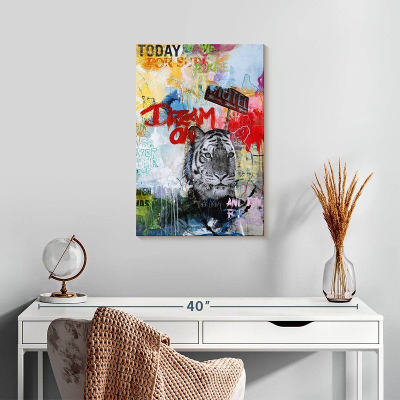 Brampt Tiger King, 24" H x 16" W