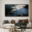 «Waves Crashing on Rocky Shore», art mural sur toile - Photographie d'océan côtier pour décor de maison de plage ou d'inspiration nautique-116517746-116517744