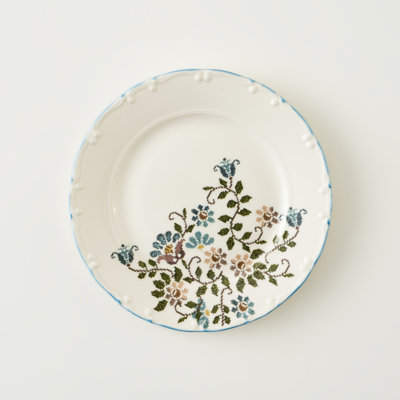 Assiette à dîner en porcelaine rétro