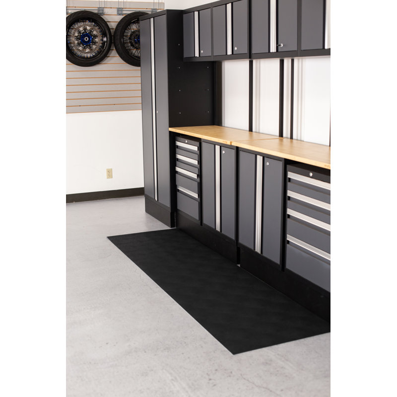 Tapis de sol performance G-Floor Levant 27 po x 60 po, Nuit noire, 27 po x 60 po