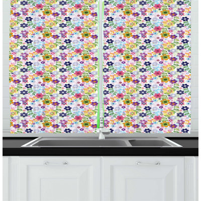 Floral Kitchen Curtain