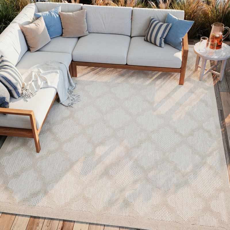 Tapis intérieur / extérieur rectangulaire Monita, Rectangle 9 pi x 12 pi