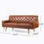 Canapé Adelaide Mid-Century moderne capitonné avec coussins décoratifs