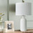 24'' White Ceramic  Table Lamp (Set Of 2)