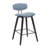 Bilgin Payton Modern Bar or Counter Height Stool with Upholstered Seat and Wood Frame-337145055-337145049-337145046