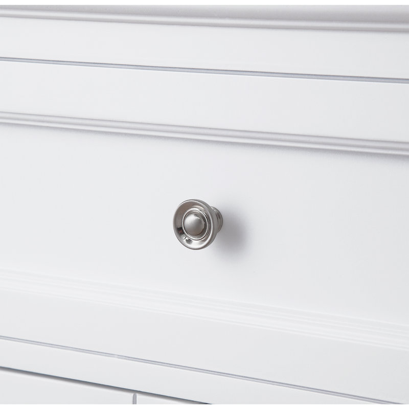 Gullens 31'' Single Bathroom Vanity with Marble Top, White