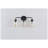 3-Light Matte Black Wall Sconce with Clear Seeded Glass Shades, Reversible Mount Farmhouse Vanity Light