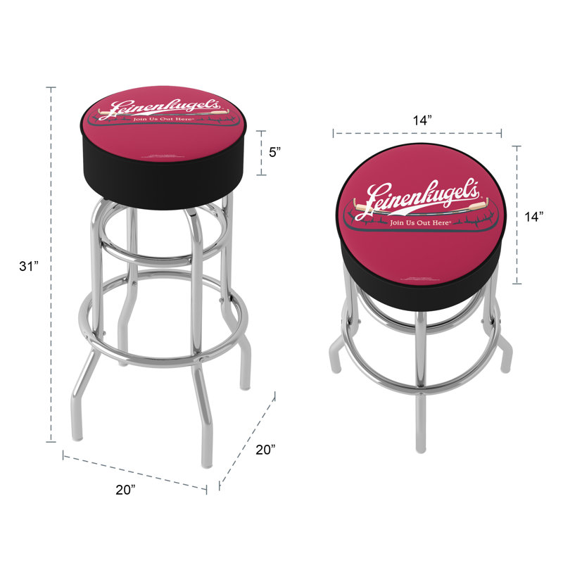 Tabouret de bar pivotant 31 po Leinenkugel