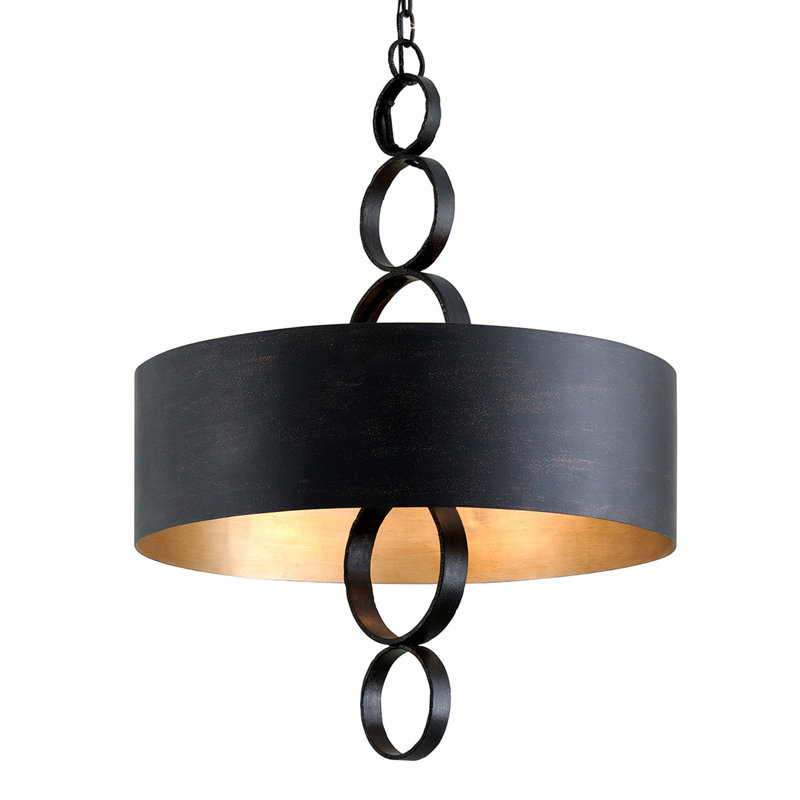6 - Light Kitchen Island Geometric Pendant, 36" H x 26" W x 26" D