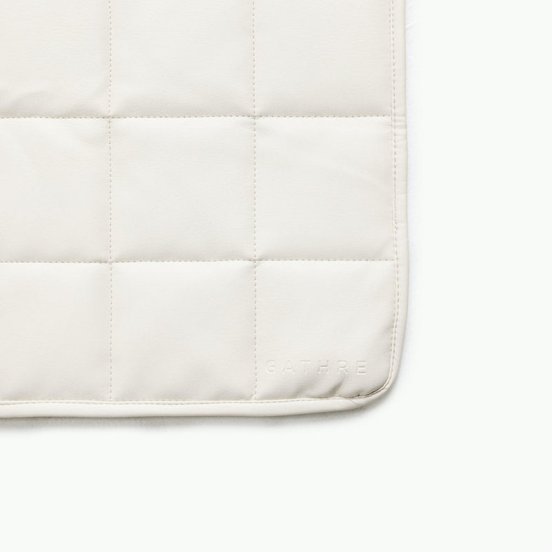Gathre Quilted Mat, Ivory