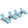 Outdoor Rust-Resistant Metal Chaise Lounge with Table
