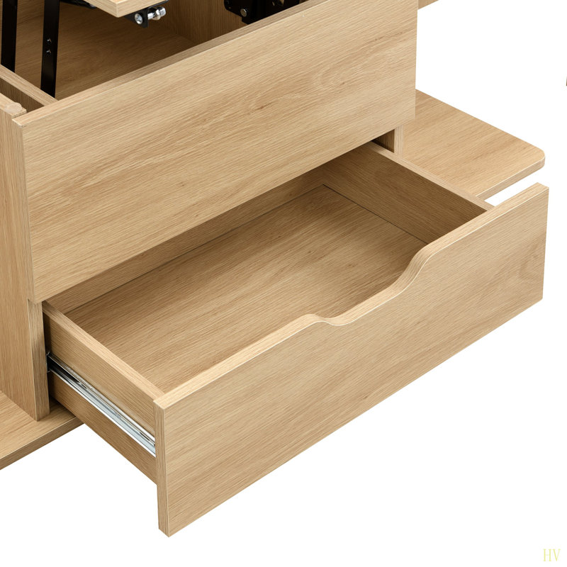 Table basse multifonctionnelle à plateau relevable avec rangement caché et tabourets, table centrale moderne multifonctionnelle avec 4 tabourets et roulettes, pour les espaces de vie modernes