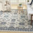 Nourison Essentials Ivory/Blue Indoor/Outdoor Area Rug-382106253