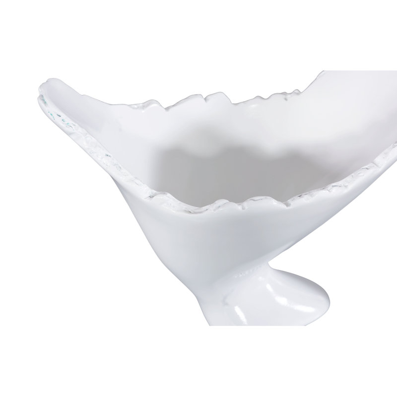 Cast Naturals 14" Resin Table Vase, White