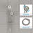 4.7" Multi Function Adjustable Dual Shower Head-73302894